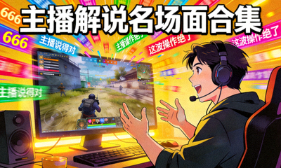 主播解说名场面合集，直播间弹幕满屏飞过的热闹场景